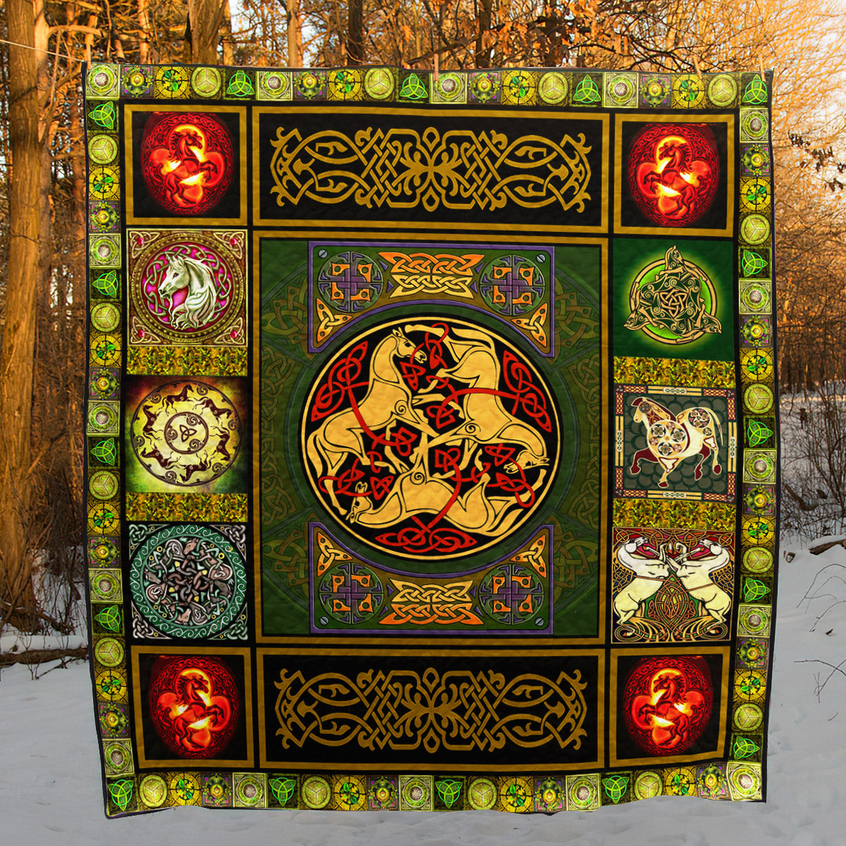 Celtic Horse NB100510 Quilt Blanket
