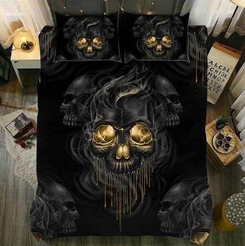 3d Black Skulls CLA1210001B Bedding Sets
