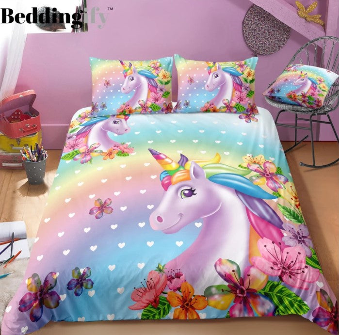 3d Cute Unicorn CLH1410002B Bedding Sets
