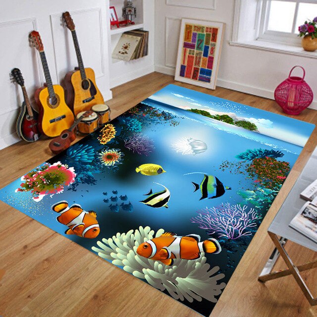 3d Printed Ocean World CLP1810009TM Rug