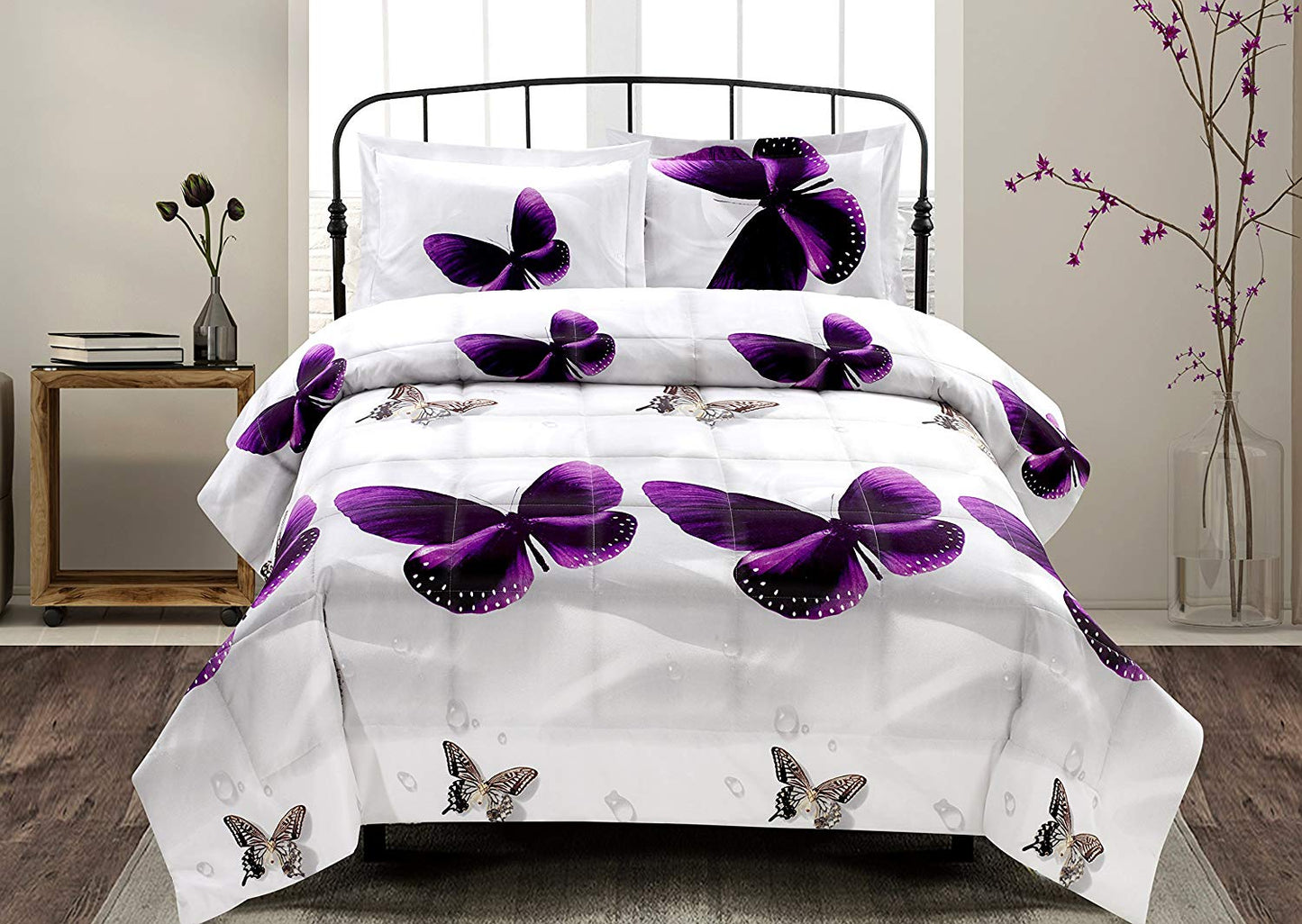 3d Purple Butterfly CLP1210001TT Bedding Sets