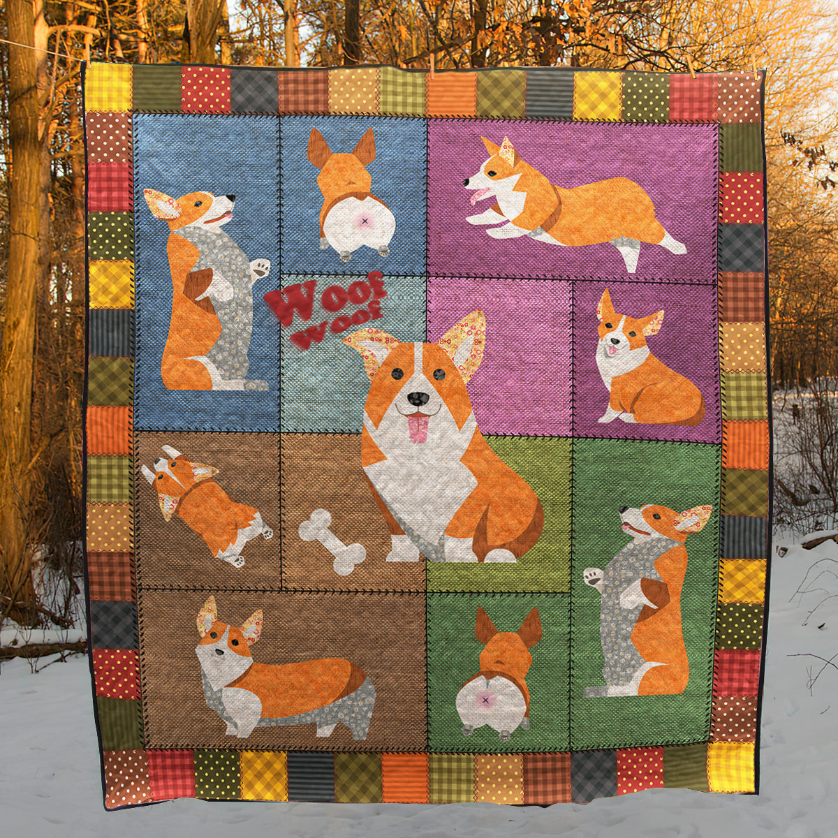 Corgi NT290518 Quilt Blanket