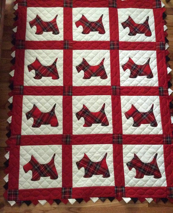 Scottish Terrier CLA15112307 Quilt Blanket