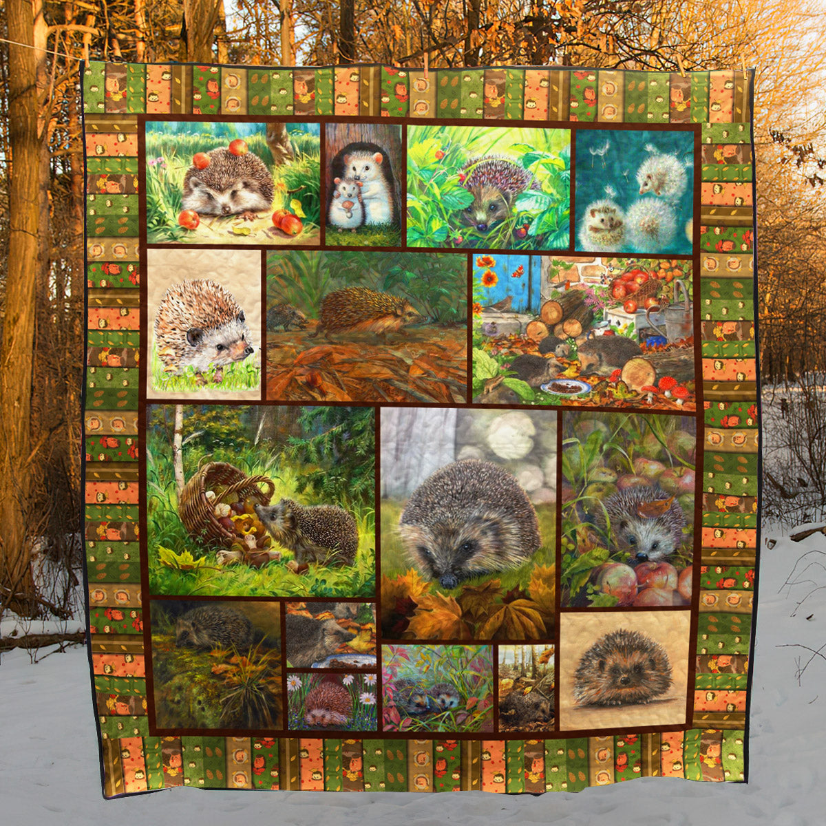 Hedgehog HN80017 Quilt Blanket