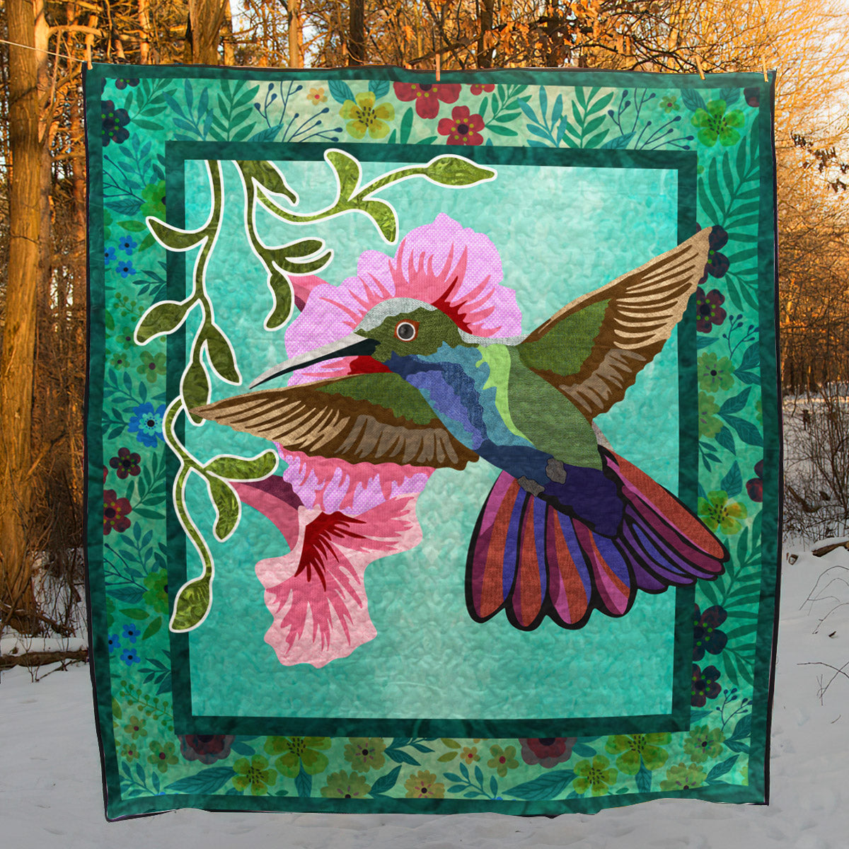Hummingbird ML290526 Quilt Blanket