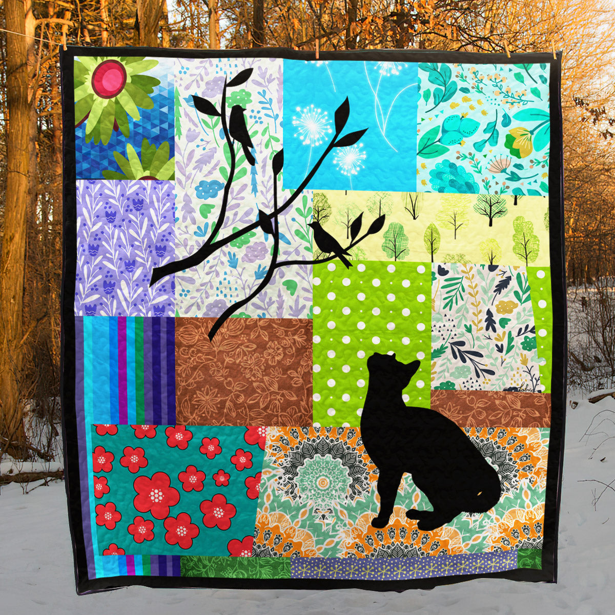 Cat DN130509 Quilt Blanket