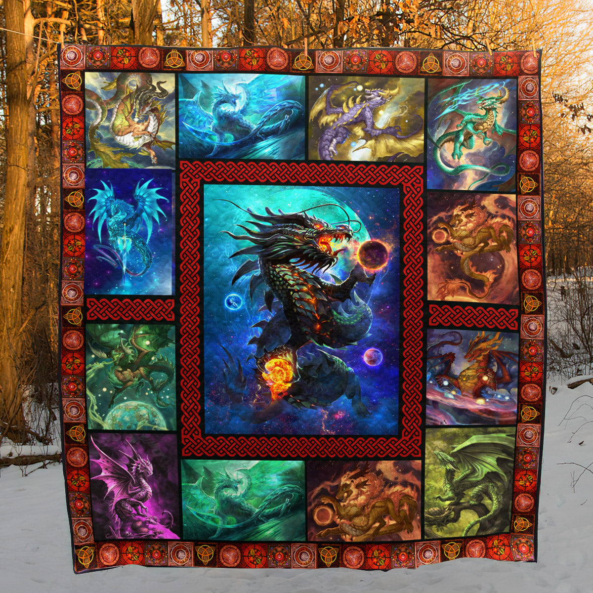 Dragon HM100516 Quilt Blanket