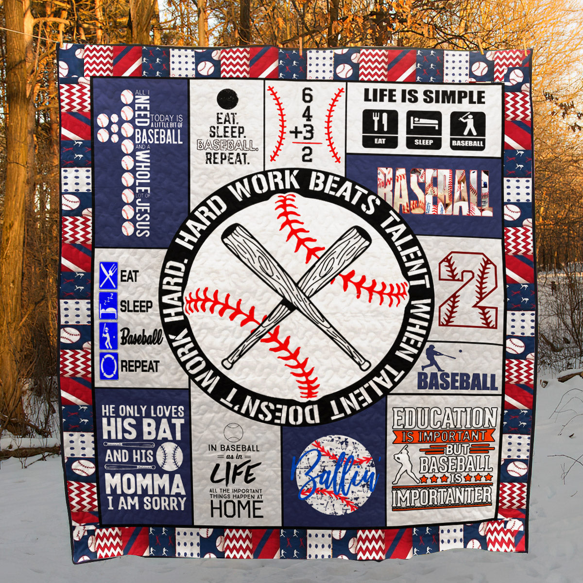 Baseball PH220504 Quilt Blanket