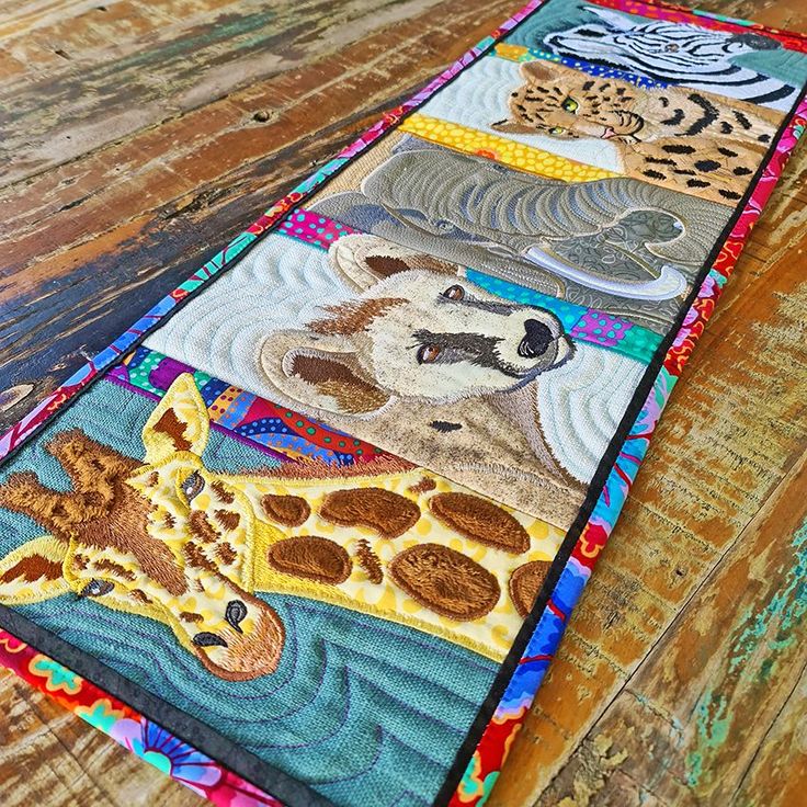 Wild Animals CLA130324126 Quilted Table Runner