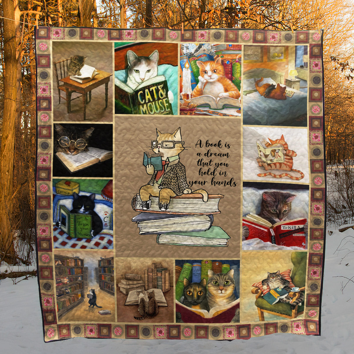 A Book Is A Dream YH3110001 Quilt Blanket