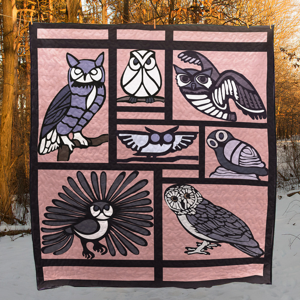 A Parliament Of Owls CLA25110007Q Quilt Blanket