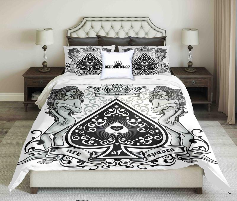 Ace Of Spades With Heart And Antique Girls CLP0310003B Bedding Sets
