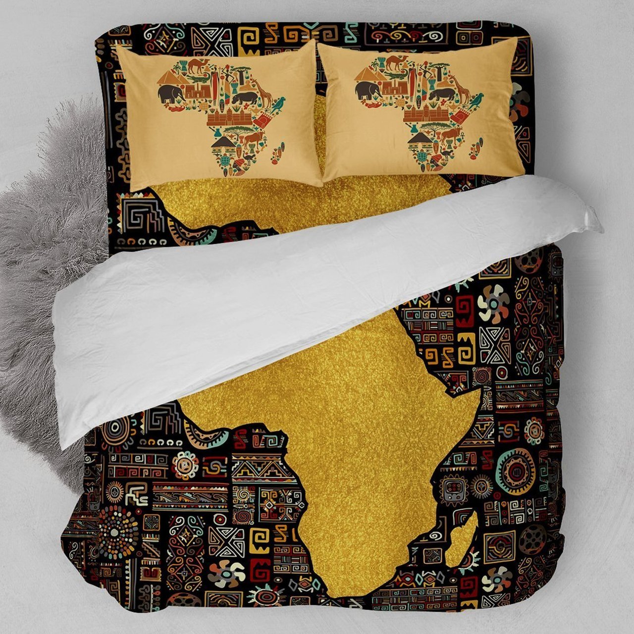 Africa Map CLM2210003B Bedding Sets