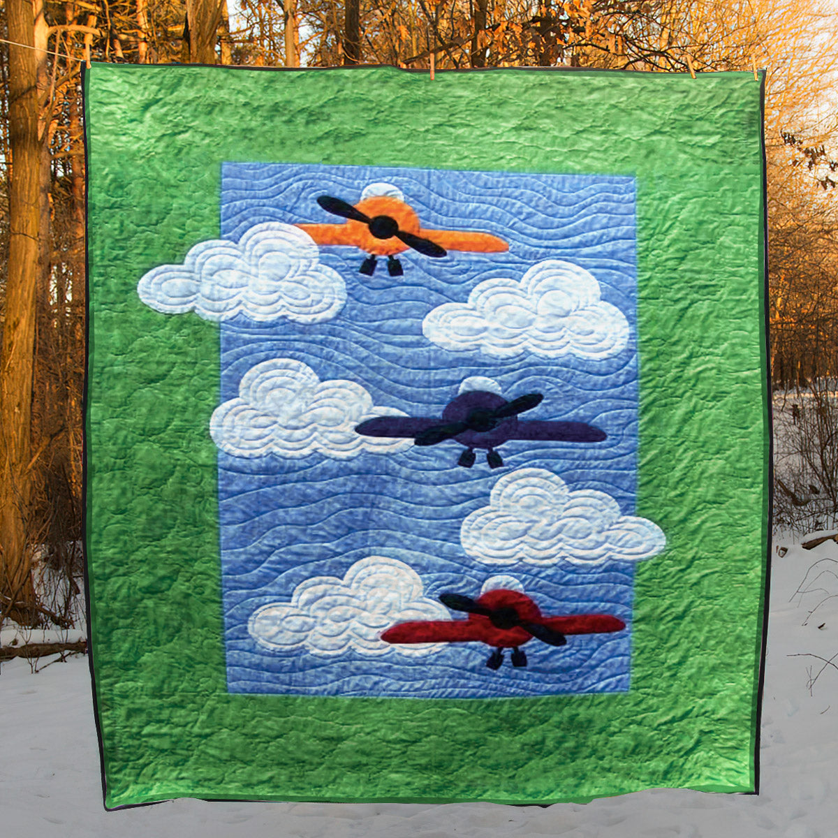 Airplane CLA190651 Quilt Blanket