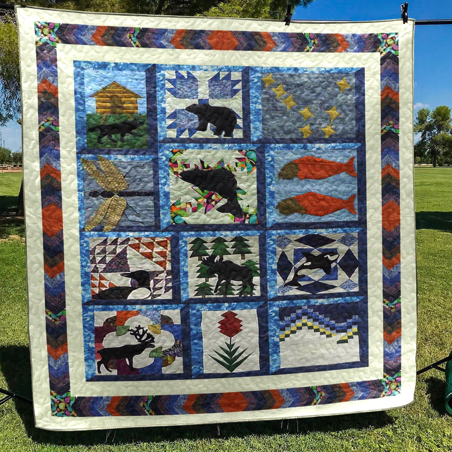 Alaska CLA2711010Q Quilt Blanket