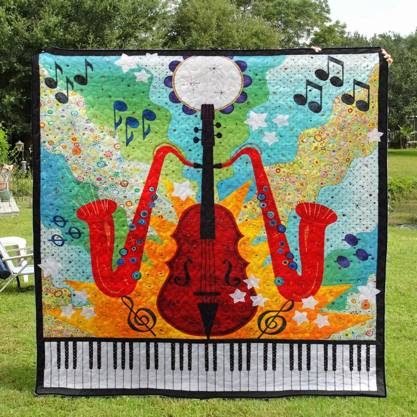 All That Jazz CLA08110023Q Quilt Blanket