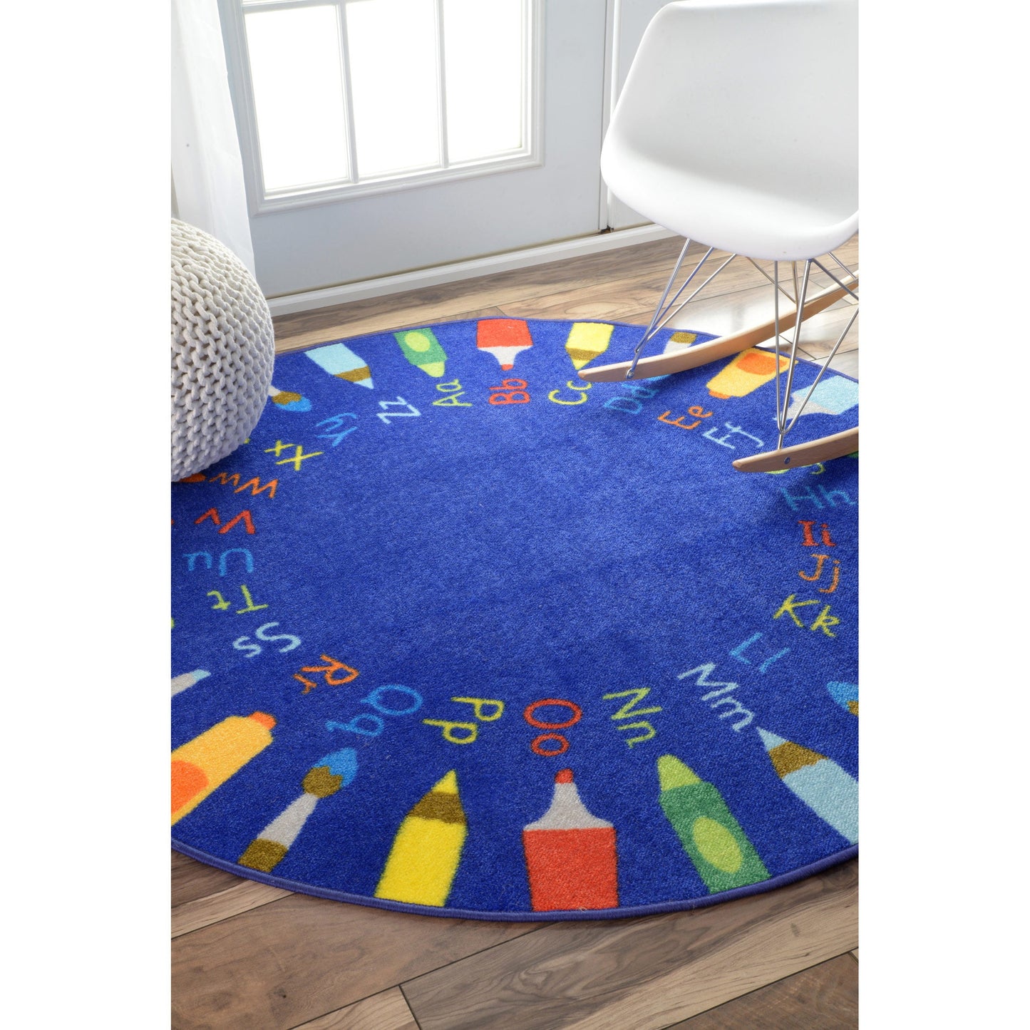 Alphabet Kids CLA2709003RR Round Area Rug
