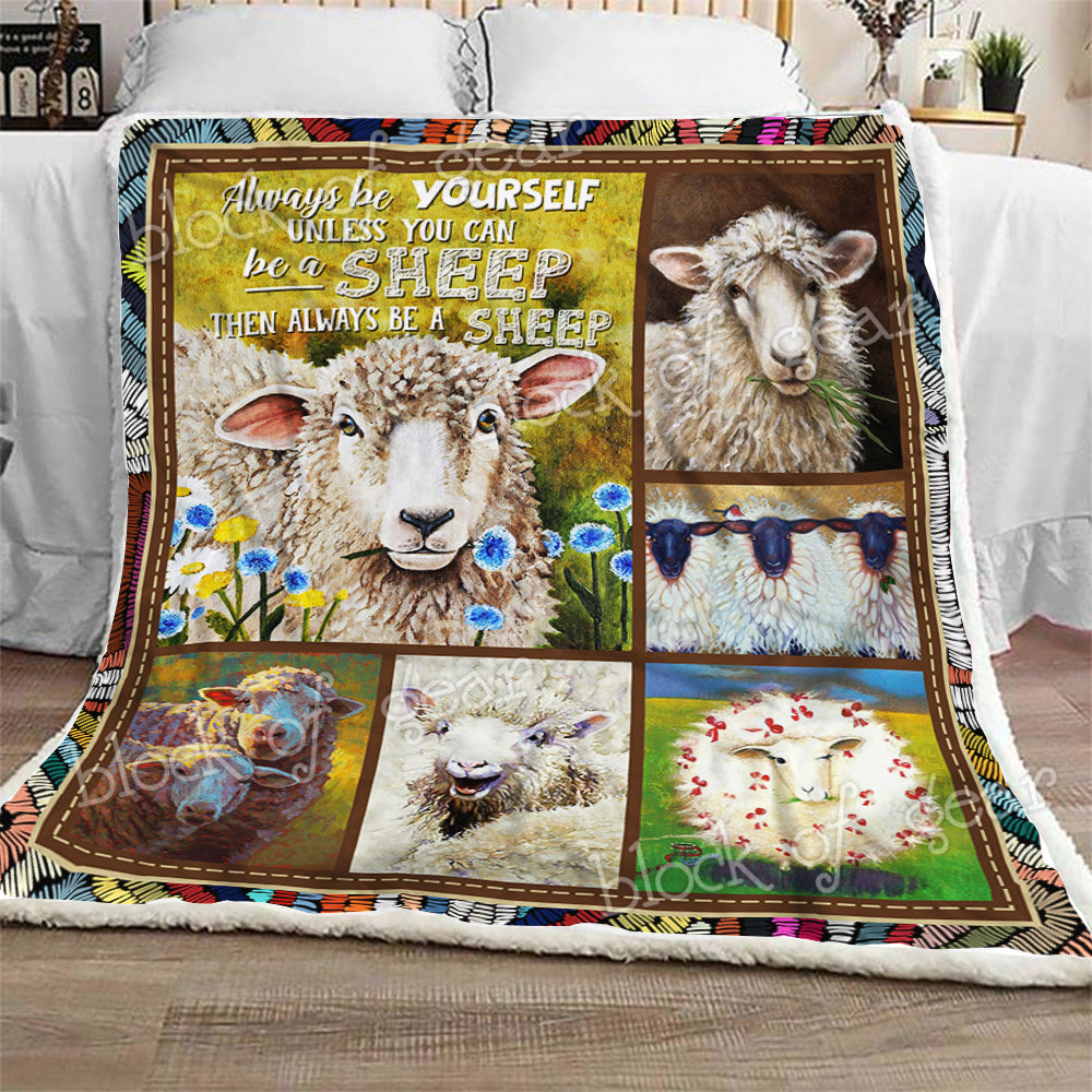 Always Be A Sheep CL270909MDF Sherpa Fleece Blanket