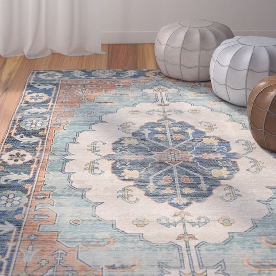 Amanda Cotton Blue Coral CLA1110011R Rug
