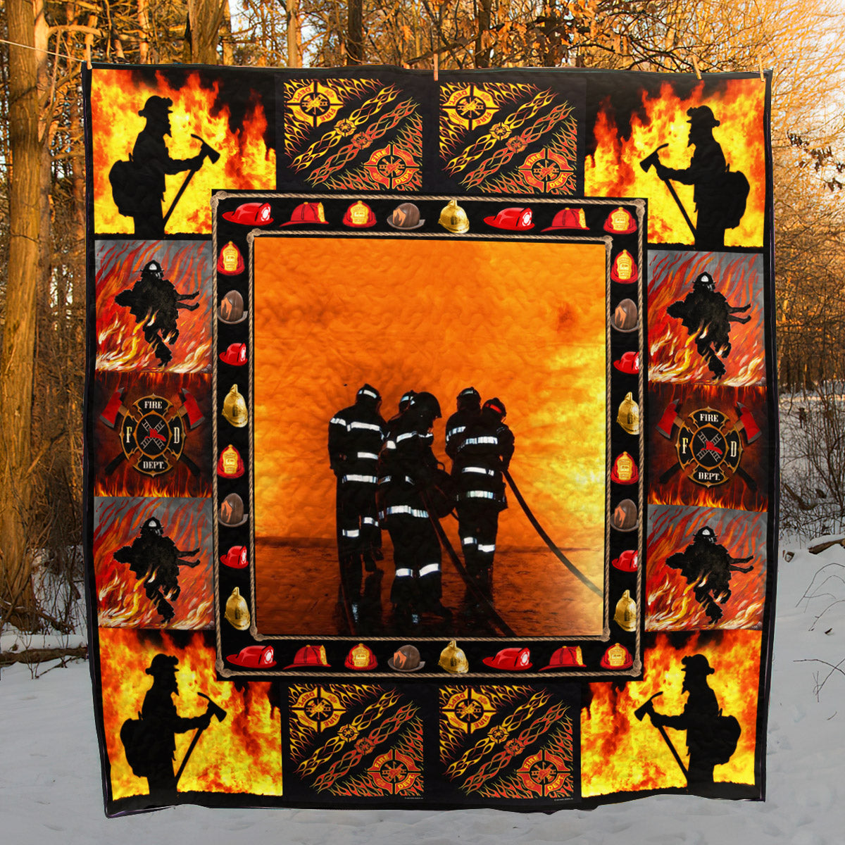 Amazing Firefighter Pk270501 Quilt Blanket