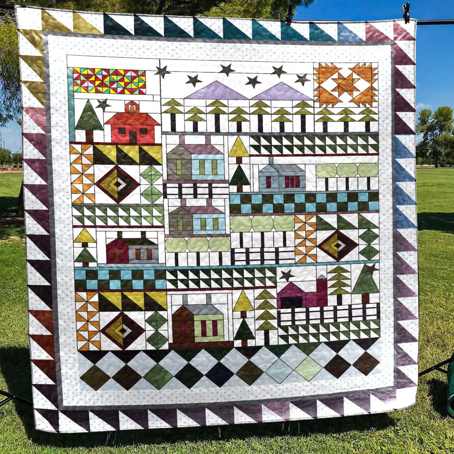 America The Beautiful CLA1110005Q Quilt Blanket