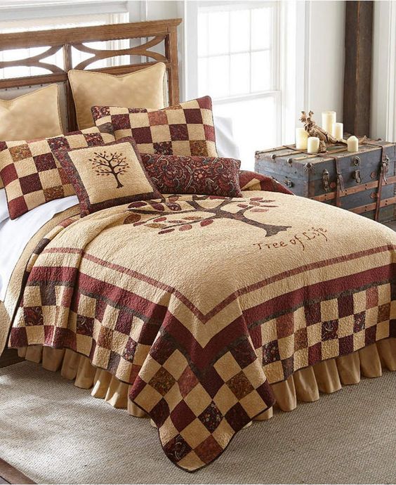 American Heritage Textiles Autumn Tree Of Life CLA0510023B Quilt Bedding Set