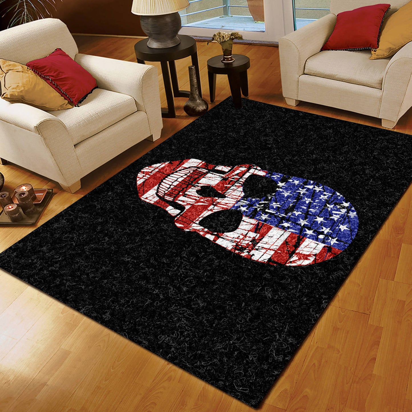 American Skull CLP280802 Rug