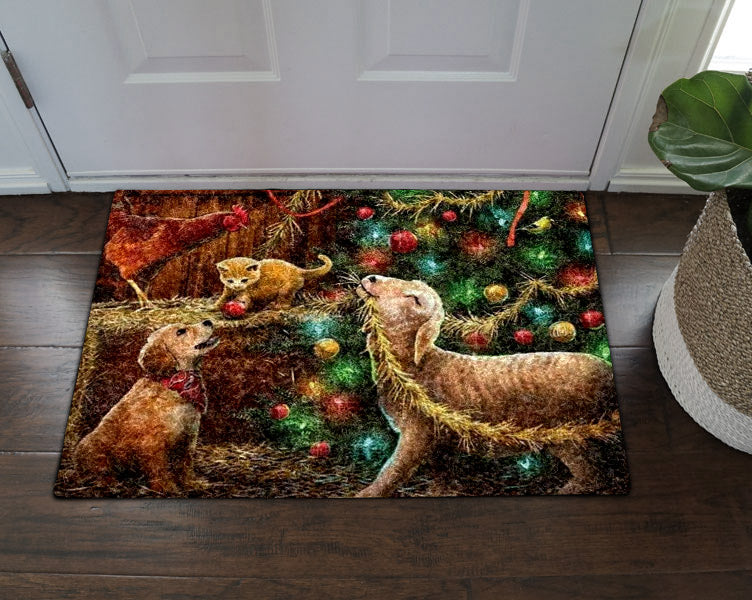 Animal Christmas HN280901D Non-slip Door mats