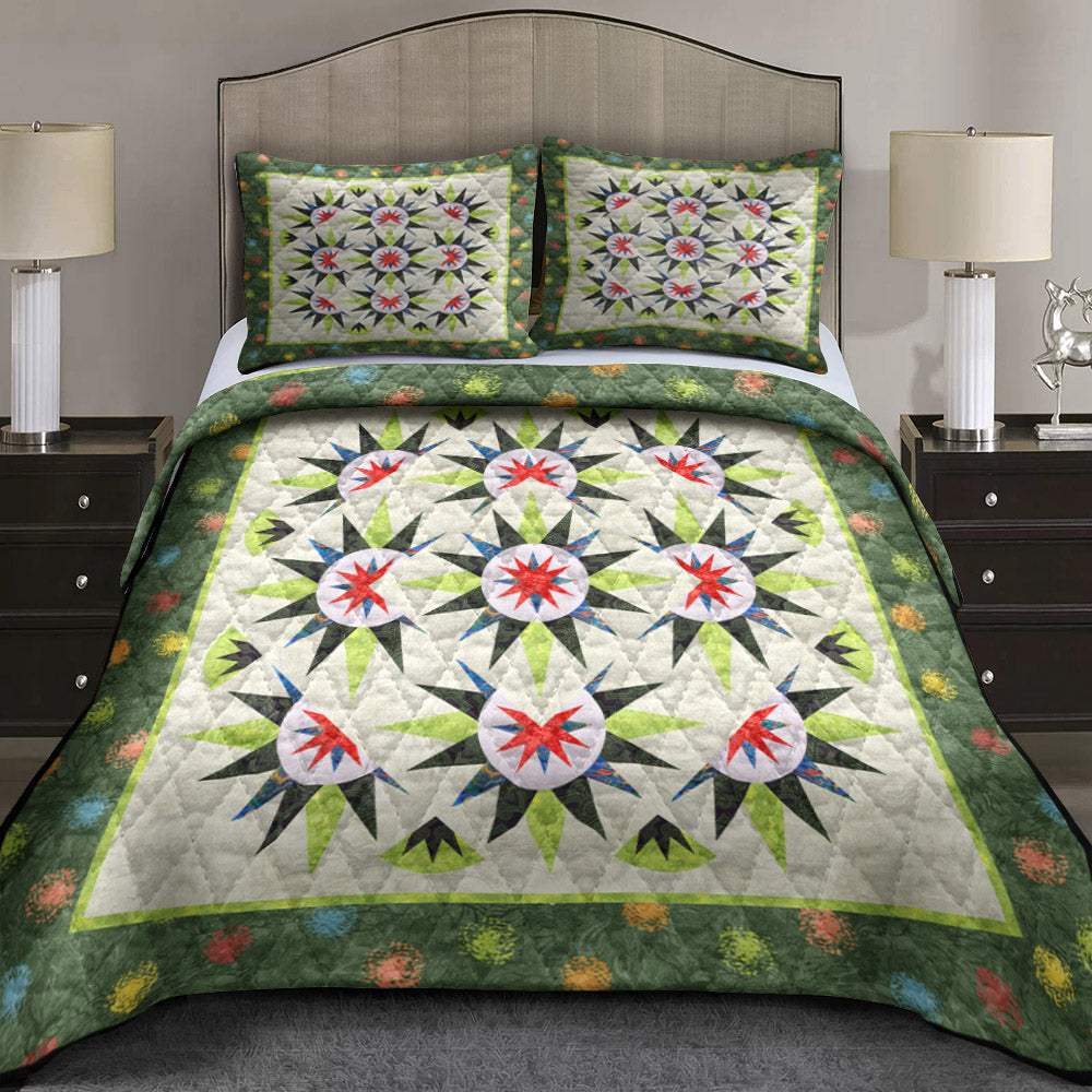 Arizona Cactus Quilt Bedding Set MT070608DQBS