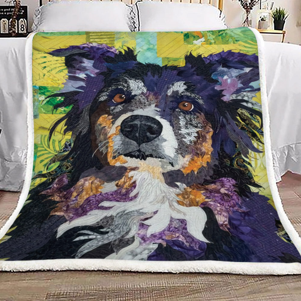 Australian Shepherd AA1410010TT Sherpa Fleece Blanket