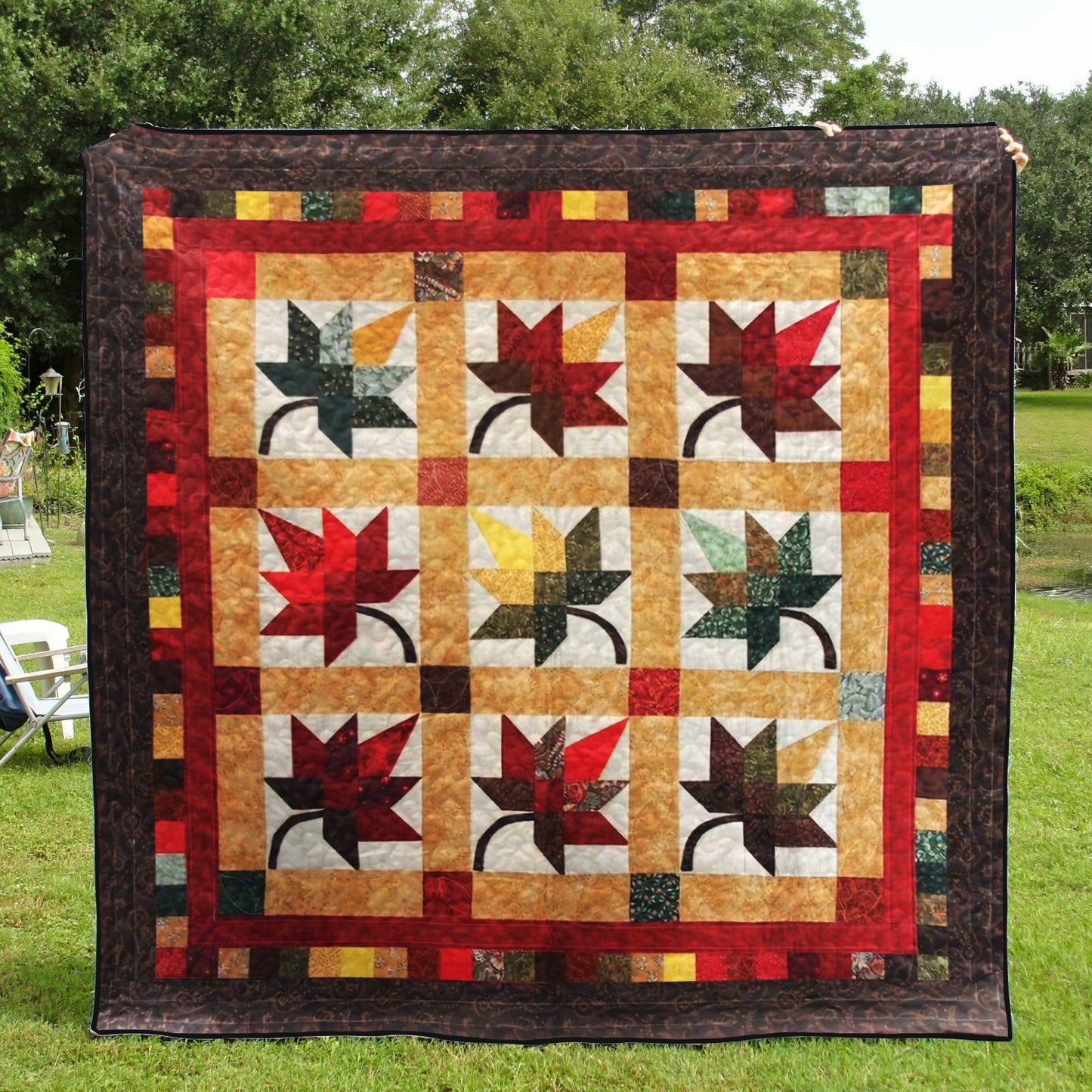 Autumn Leaves CLA2410012Q Quilt Blanket