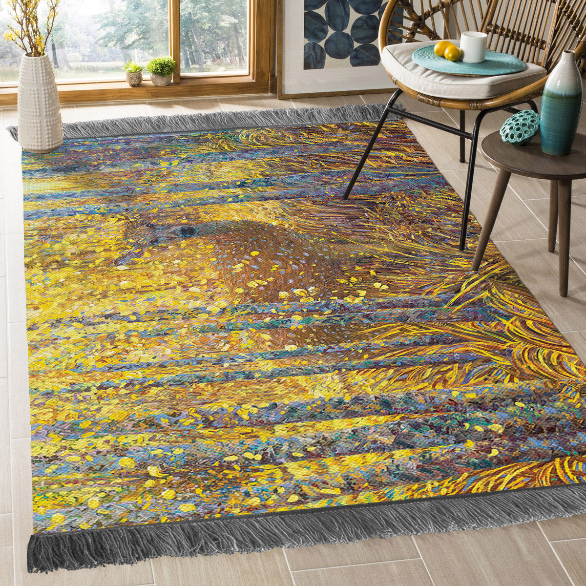 Autumn Deer DV1610014O Decorative Floor-cloth