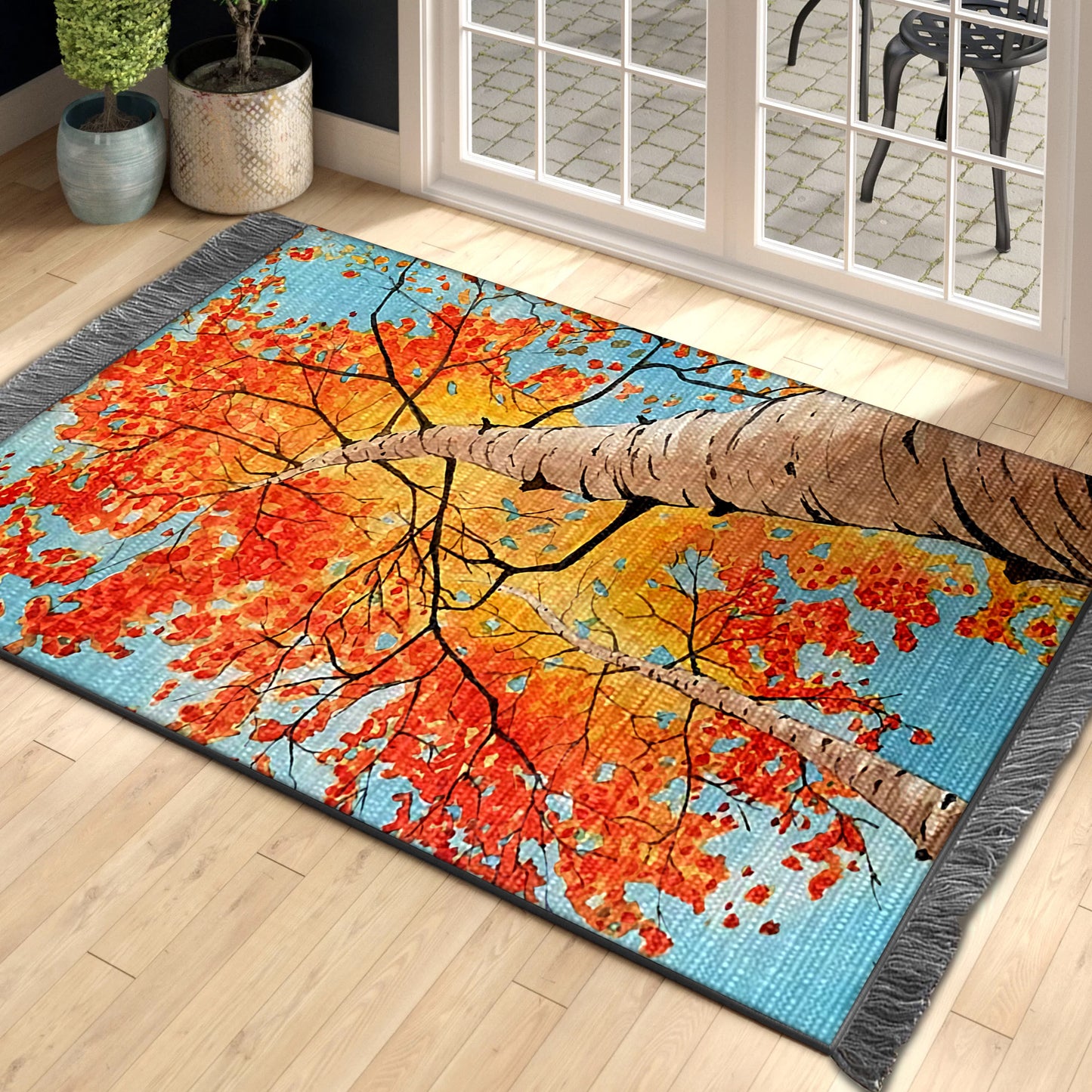 Autumn Tree BL280805O Decorative Floor-cloth
