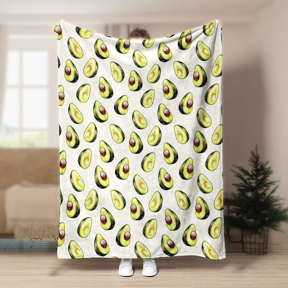Avocado Pattern CLA15100181F Sherpa Fleece Blanket