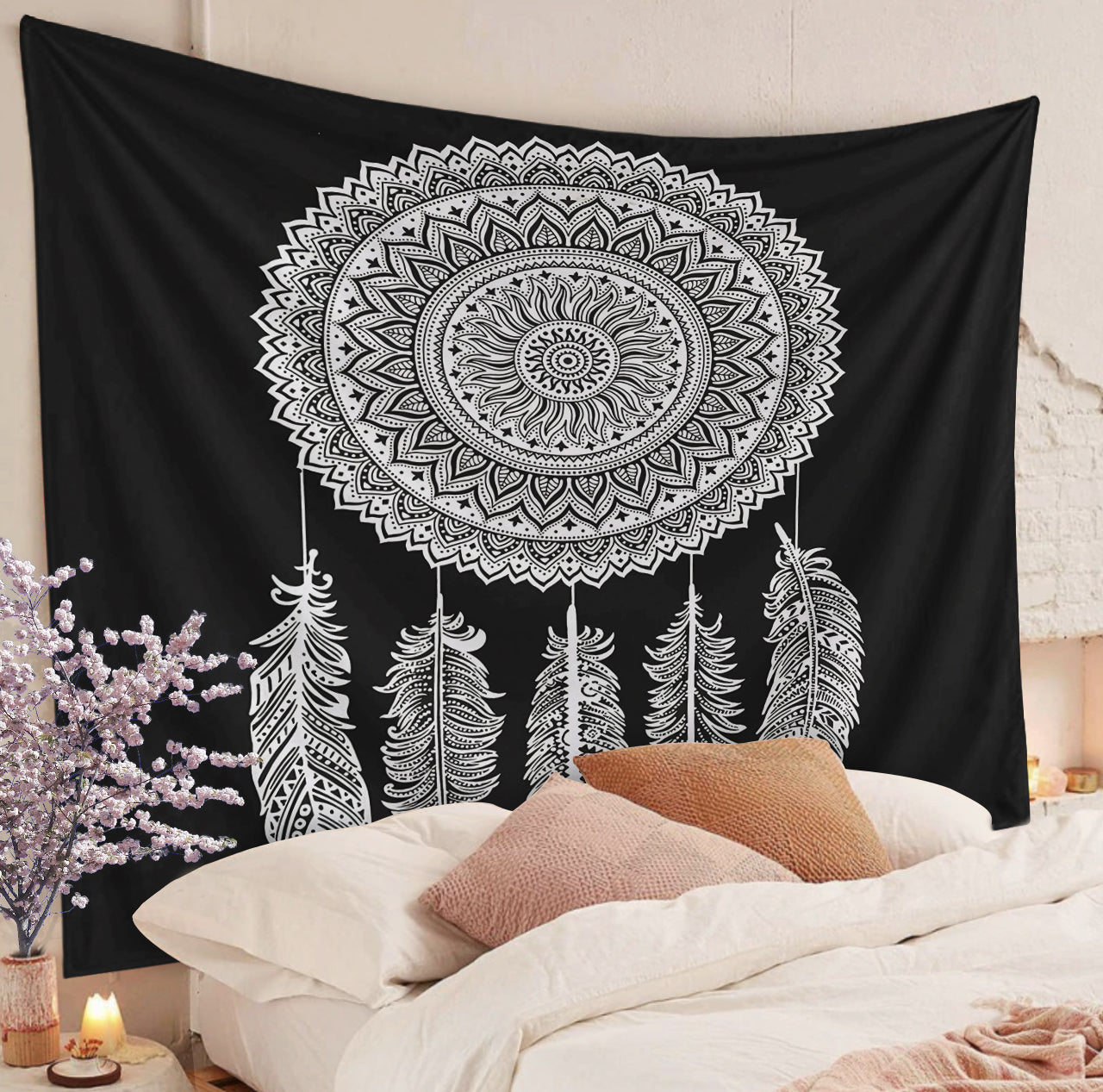 Black Dreamcatcher CLP070804 Decorative Wall Hanging Tapestry