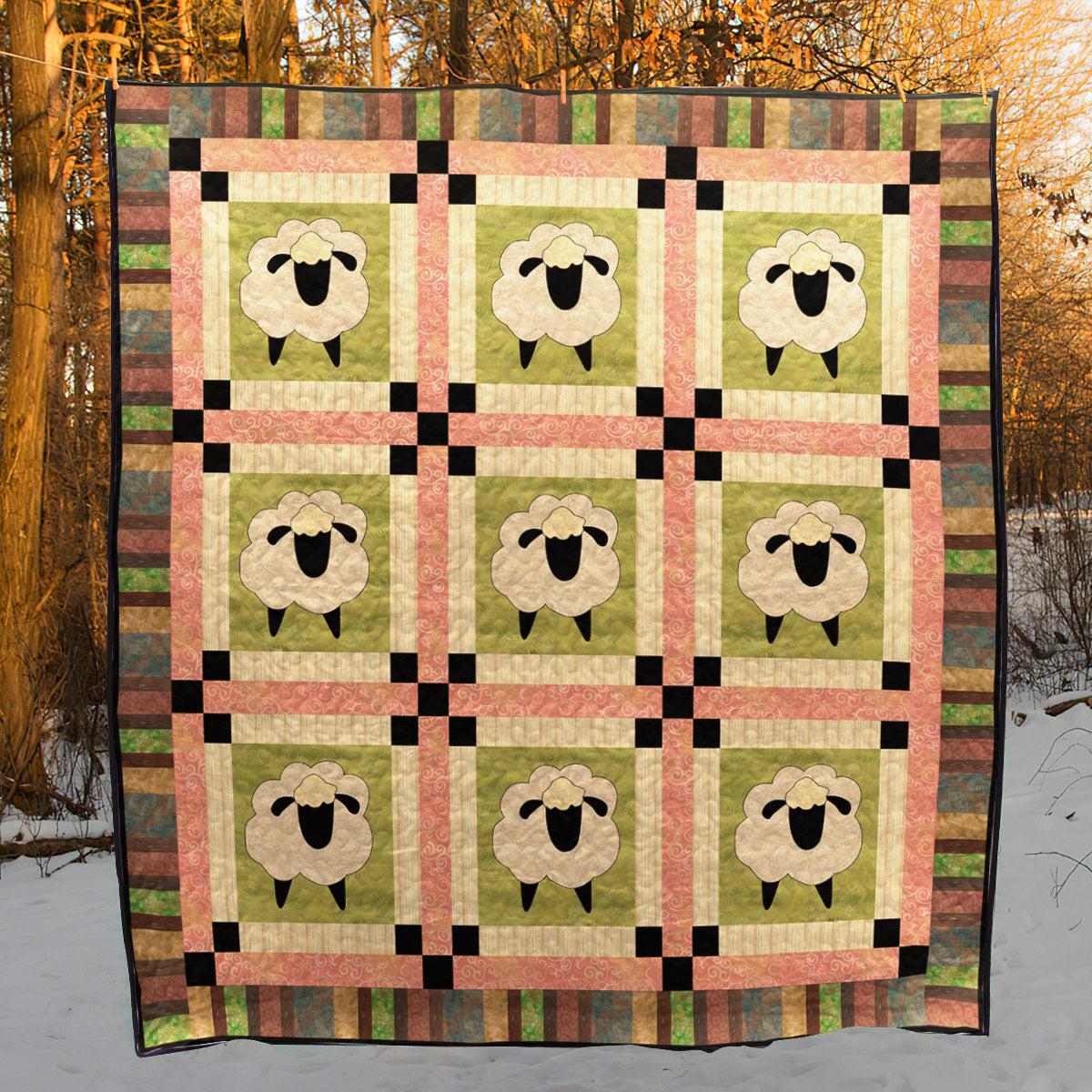 Baa Baa Sheep Quilt Blanket TL170201