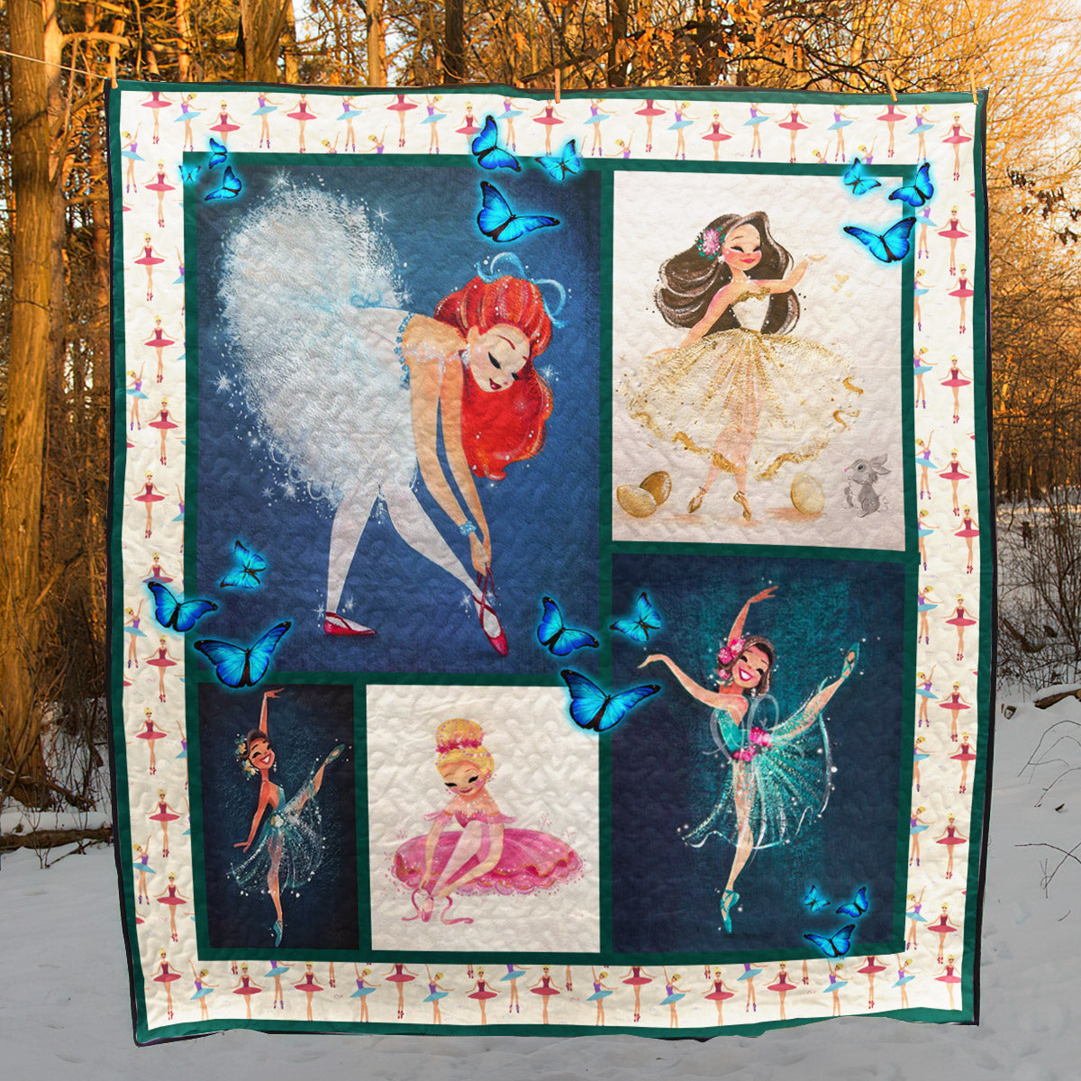 Ballet Dancer CLD20703 Quilt Blanket