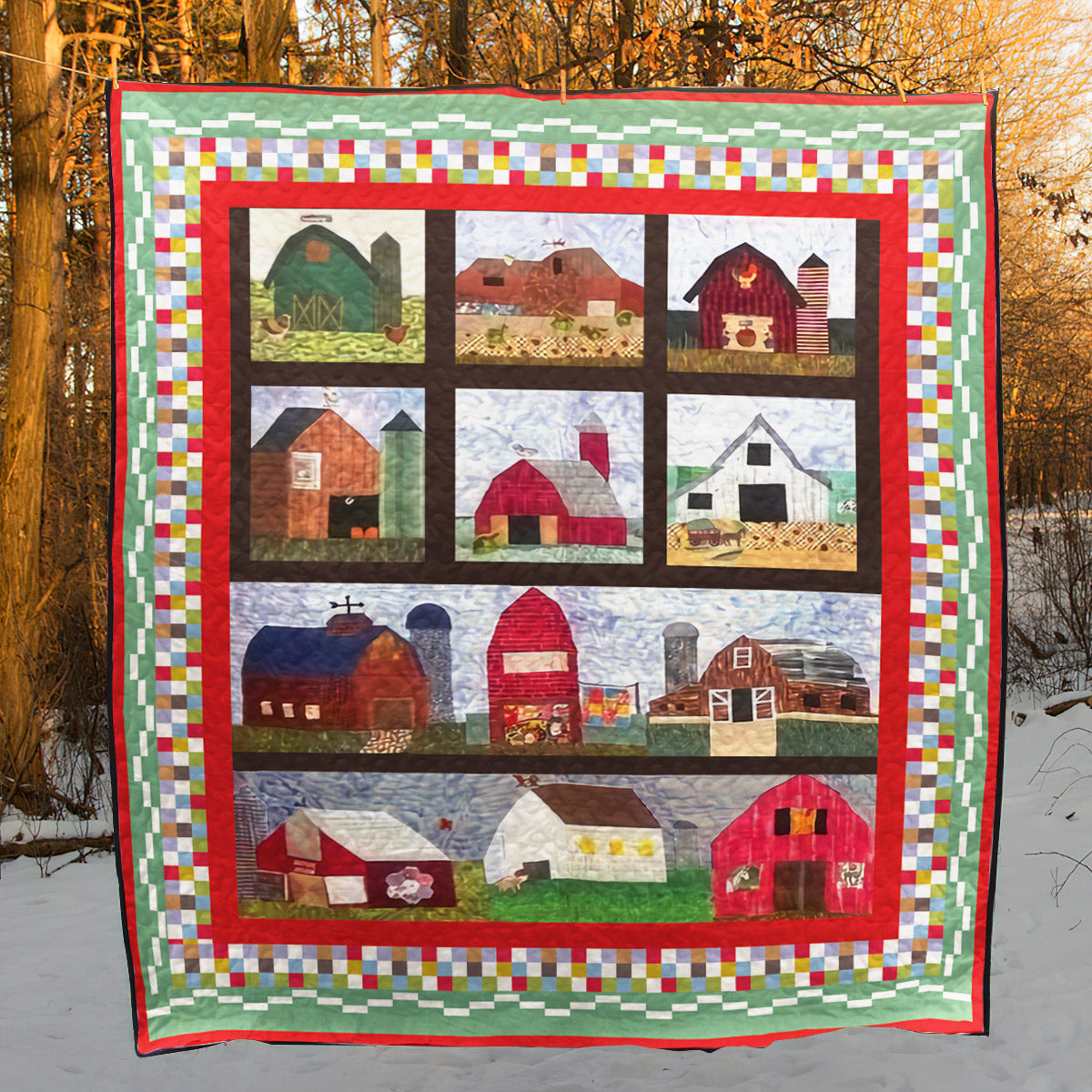 Barn CLM2711026Q Quilt Blanket