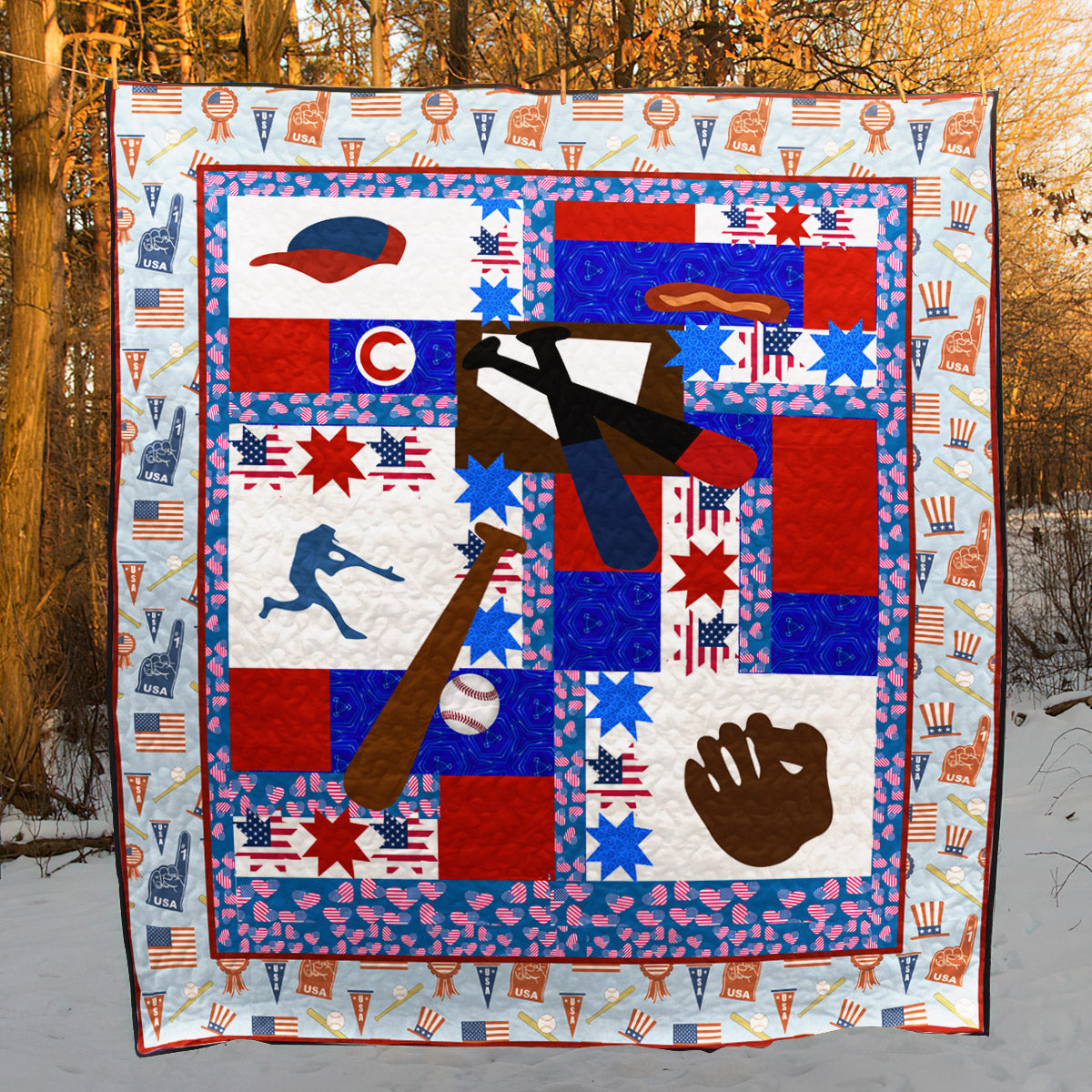 Baseball TD270933 Quilt Blanket