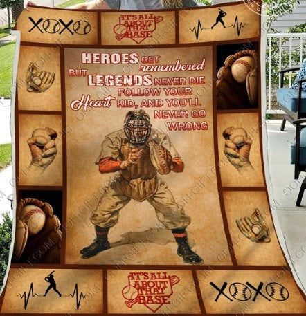 Baseball Hero CLT0612002N Sherpa Fleece Blanket
