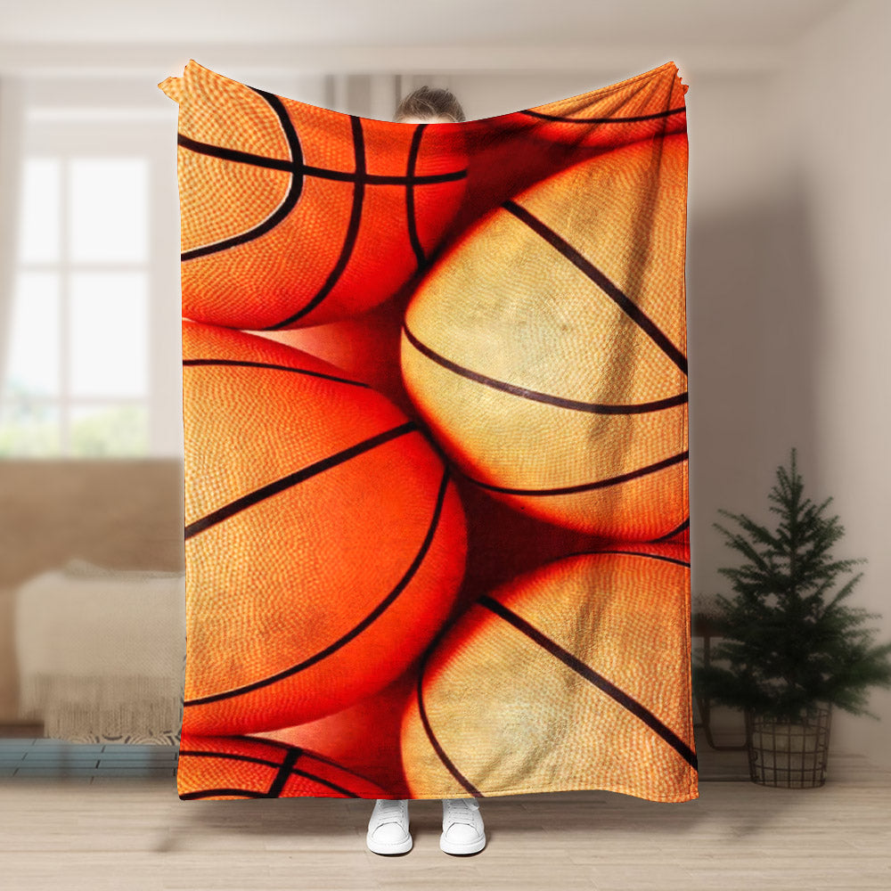 Basketball DP050902F Sherpa Fleece Blanket