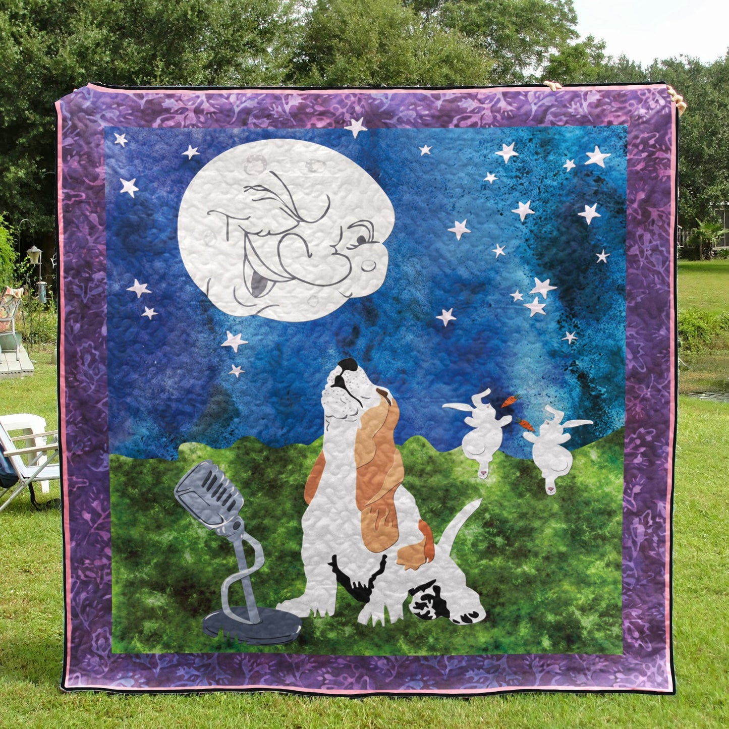 Basset Hound CLM020753 Quilt Blanket