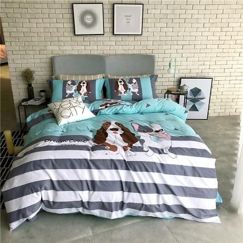 Basset Hound And Frenchie Bulldog CLA3009029B Bedding Sets