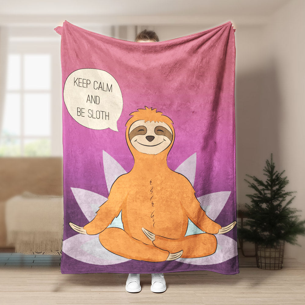Be Sloth CLA21100548F Sherpa Fleece Blanket