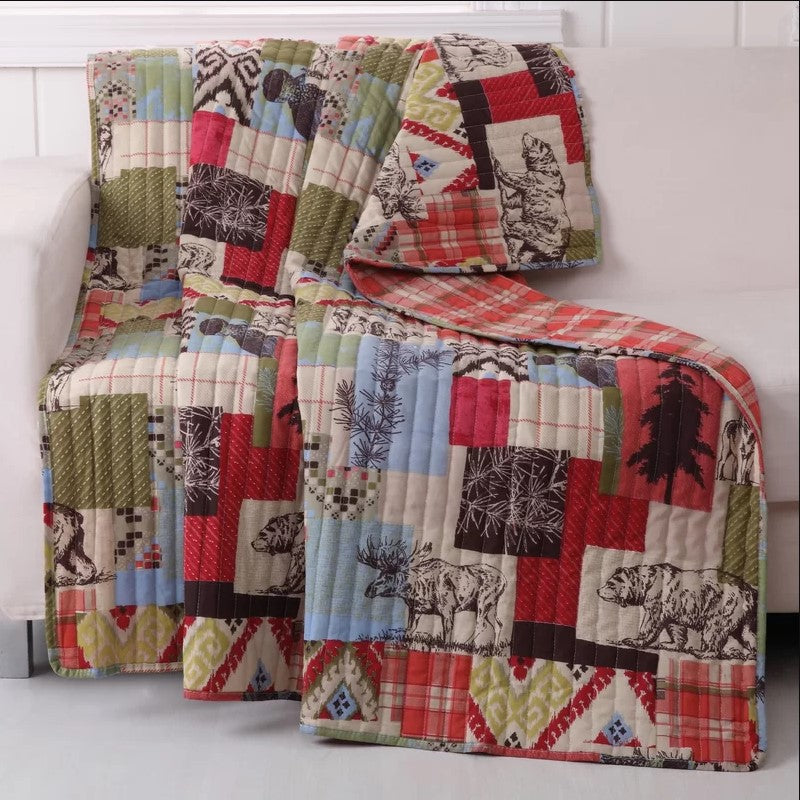 Bear And Deer CLH280901F Sherpa Fleece Blanket