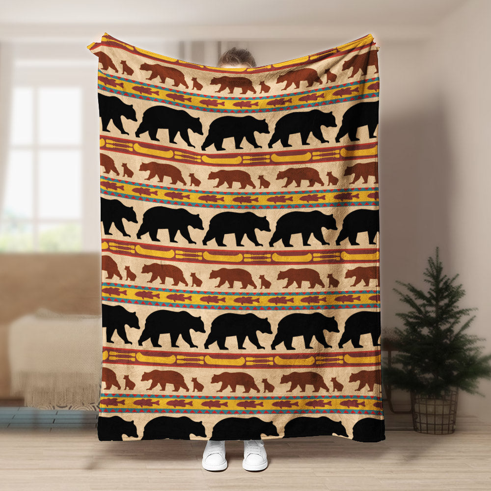 Bear CLP270809 Sherpa Fleece Blanket
