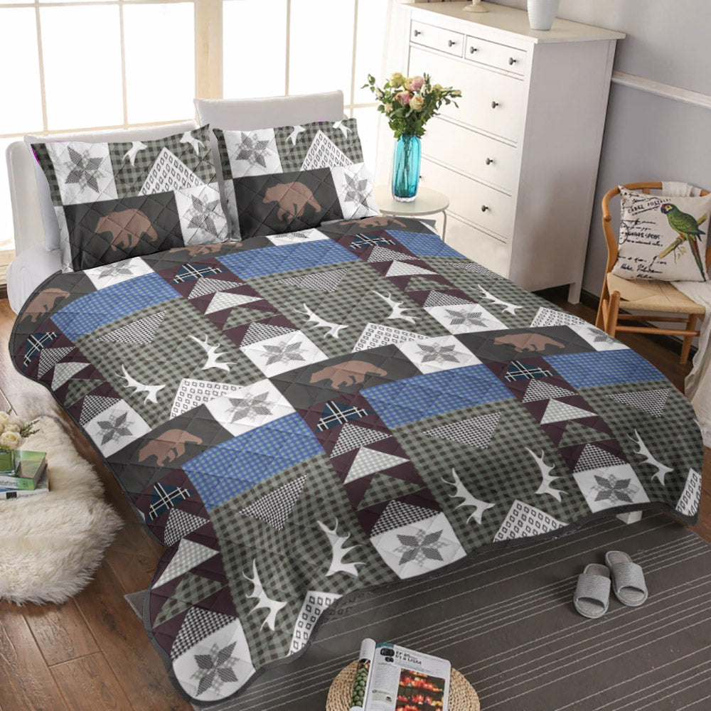 Bear Creek CLM0210021B Quilt Bedding Set