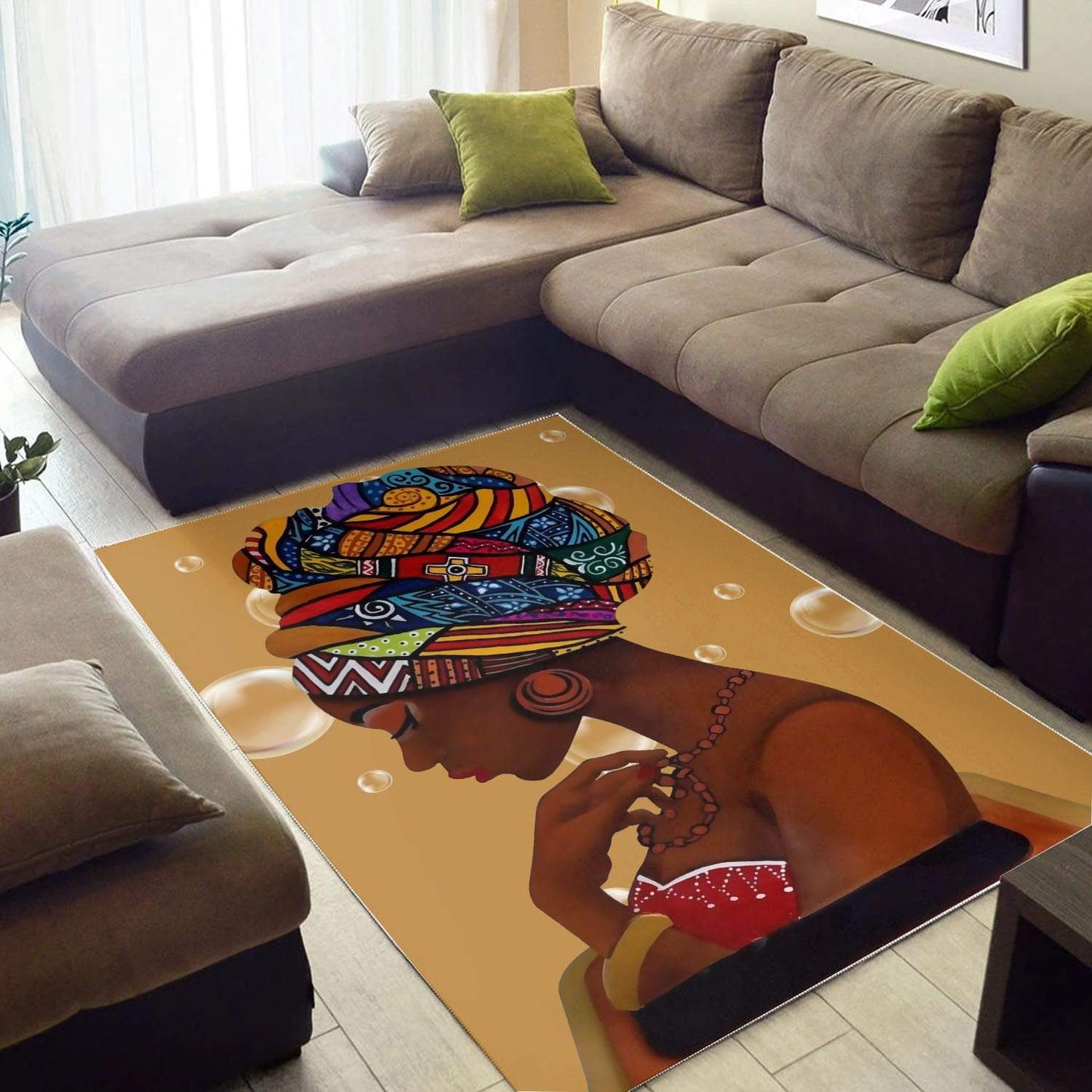 Beautiful African Woman CLM3010022M Rug