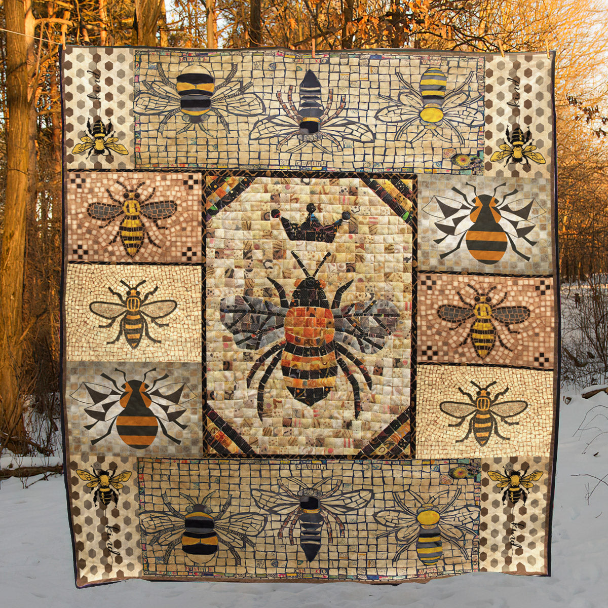 Bee Kind CLT150605 Quilt Blanket