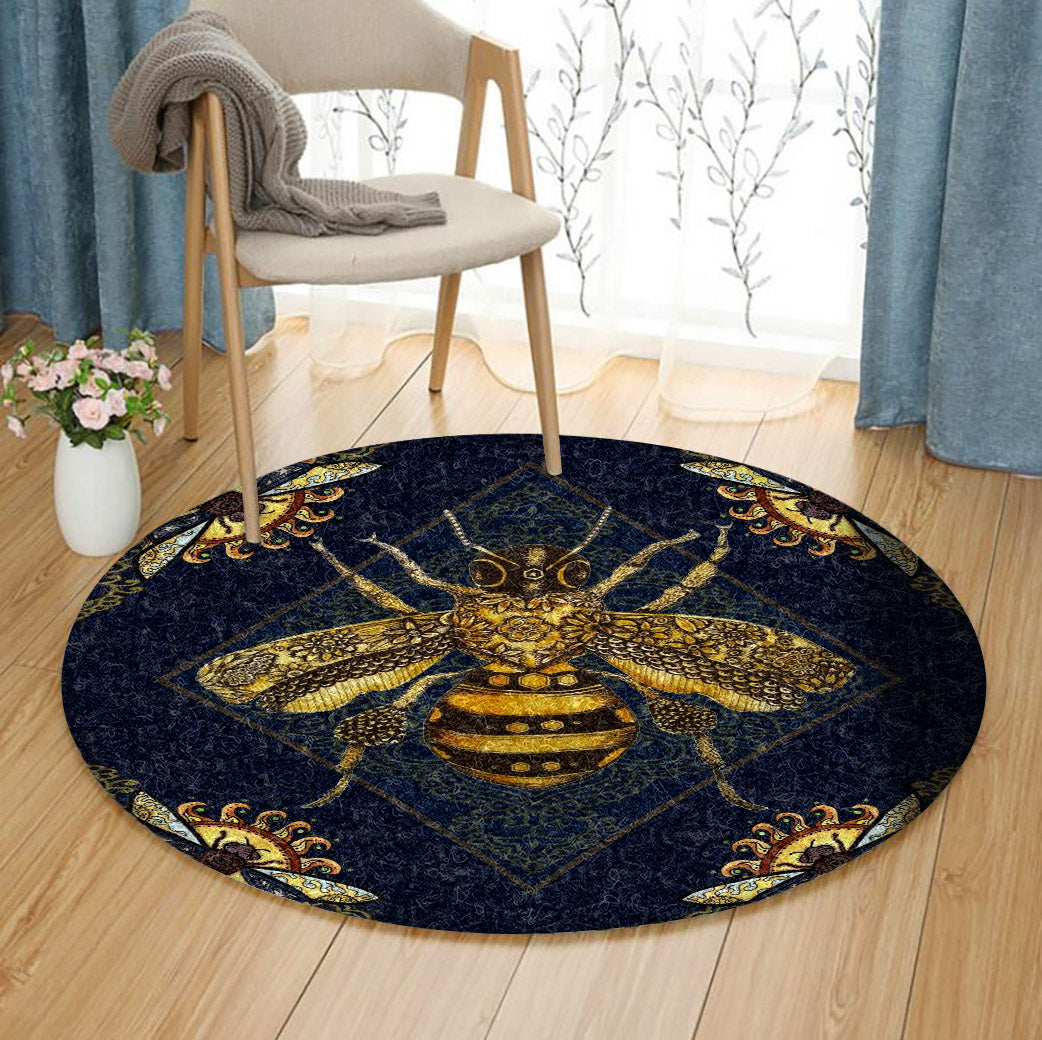 Bee HM160901TM Round Area Rug